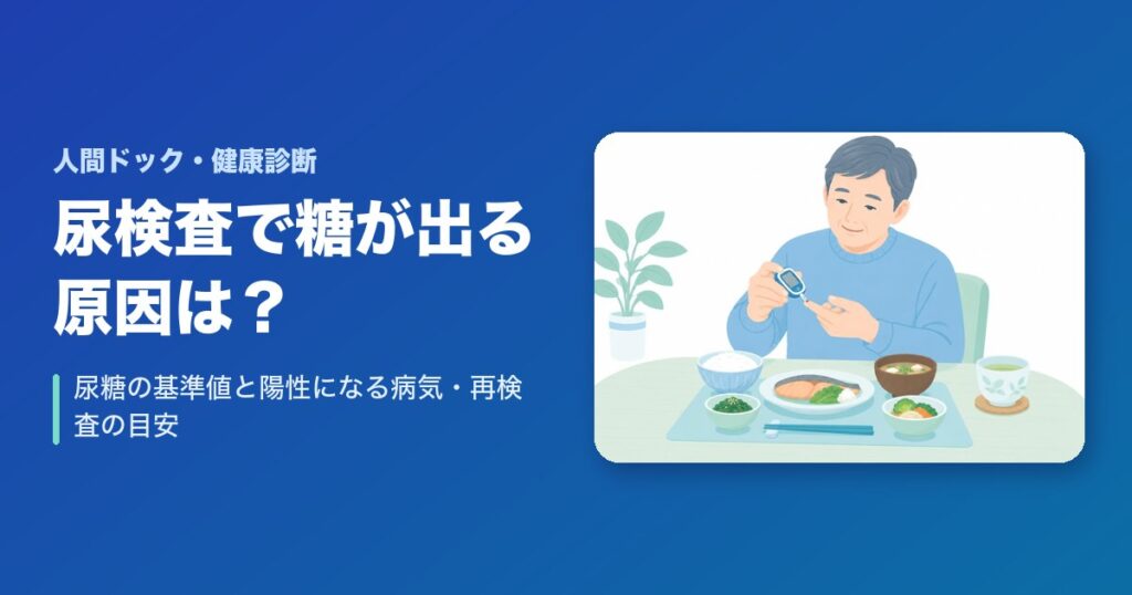 尿検査で糖が出る原因は?尿糖の基準値と陽性になる病気・再検査の目安