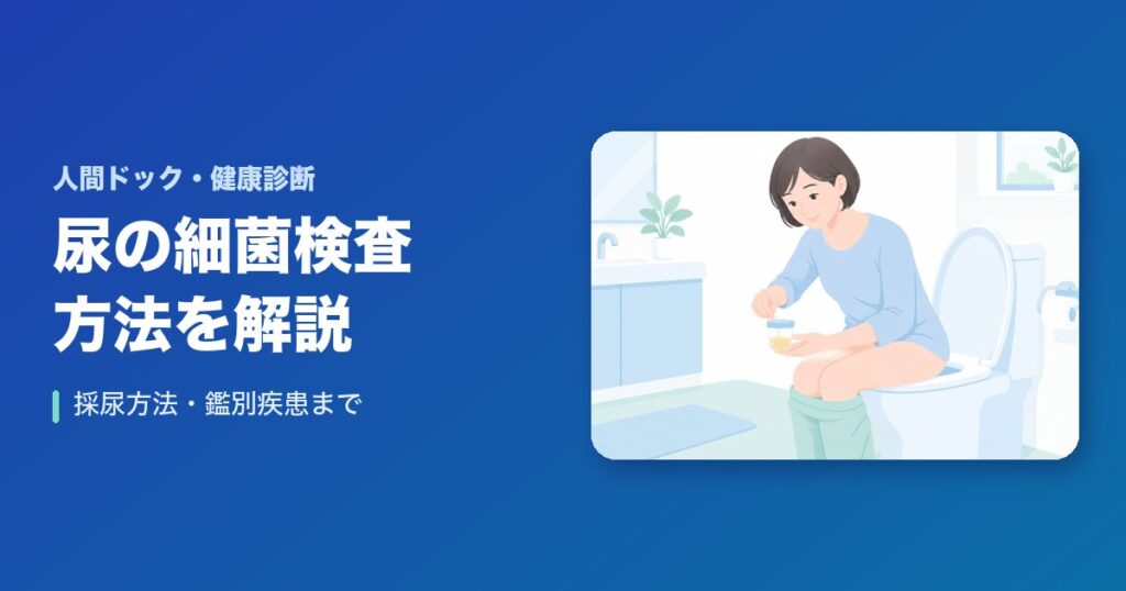 尿の細菌の検査方法を徹底解説！採尿方法・鑑別疾患まで！