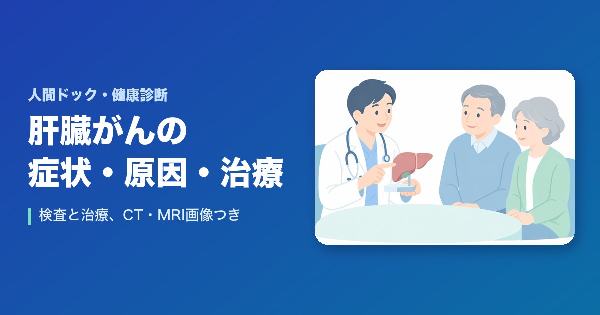 肝臓がん（肝細胞がん）の症状・原因・検査・治療｜CT・MRI画像つき