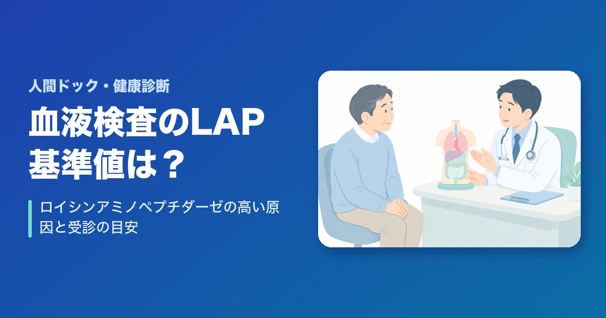 血液検査のLAP（ロイシンアミノペプチダーゼ）の基準値は？高い原因と受診の目安