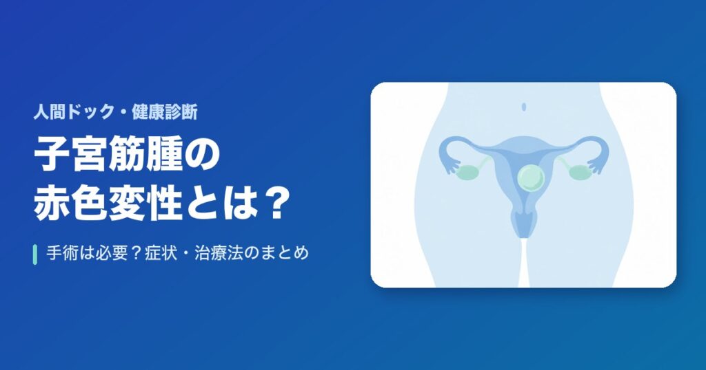 子宮筋腫の赤色変性とは？手術は必要？症状・治療法まとめ